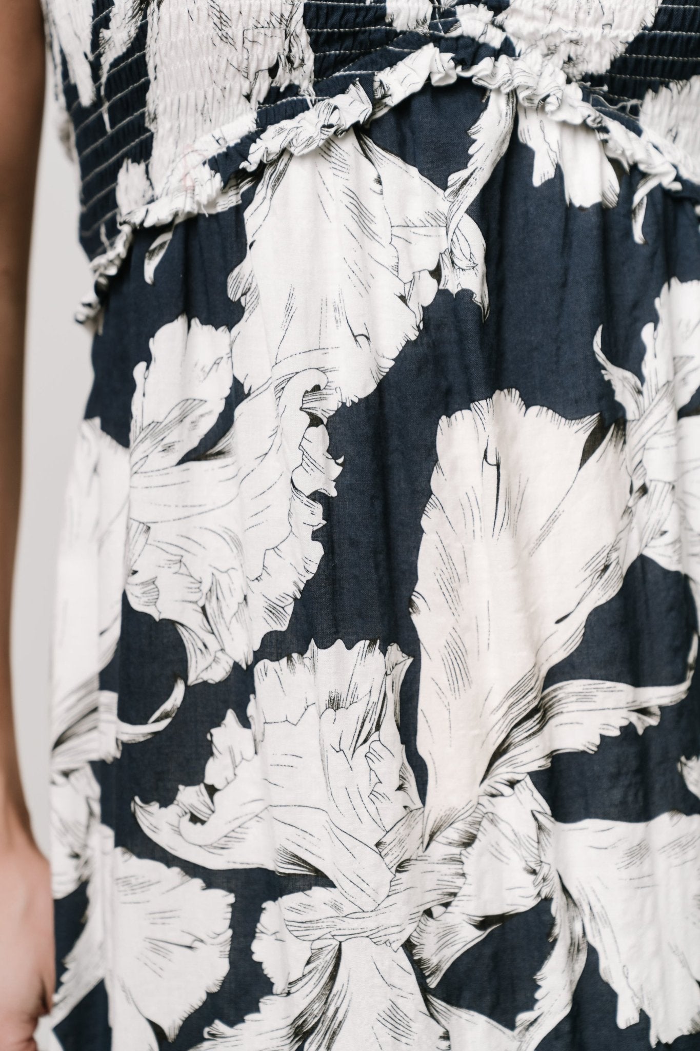 Visalia Maxi Dress | Navy + White