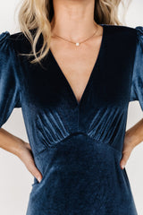 Vivian Velvet Maxi Dress | Blue
