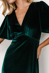 Vivian Velvet Maxi Dress | Emerald