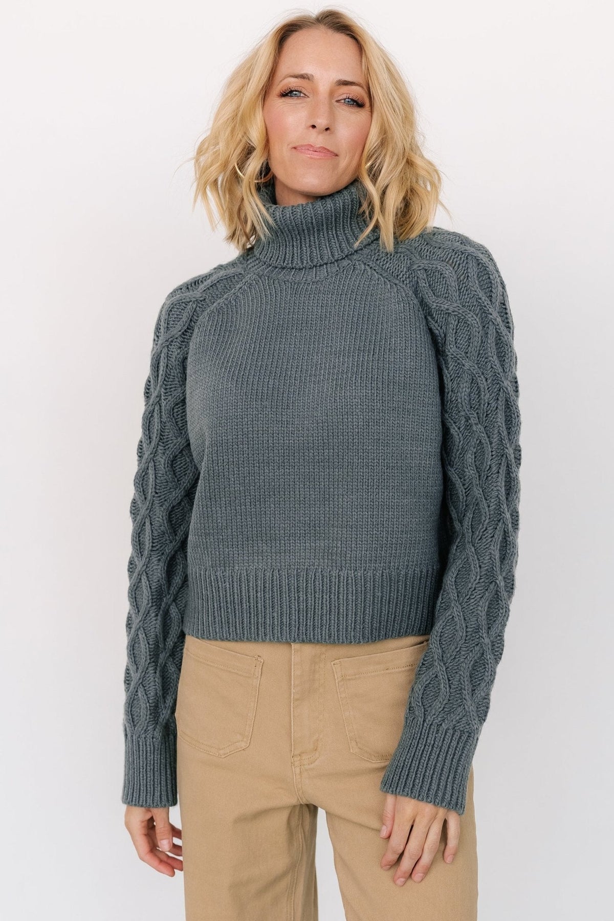 Vonn Turtleneck Sweater | Winter Green