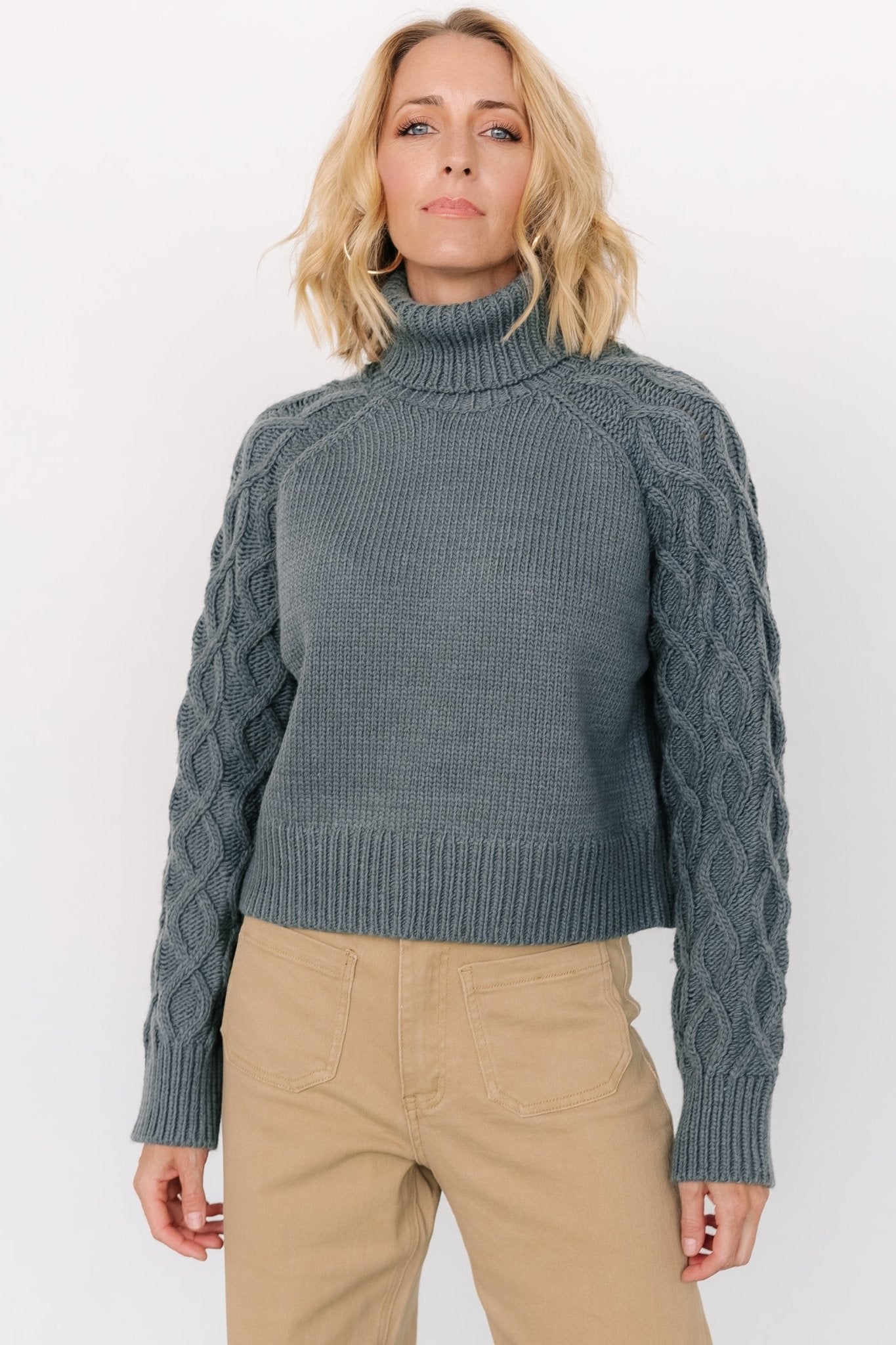 Vonn Turtleneck Sweater | Winter Green