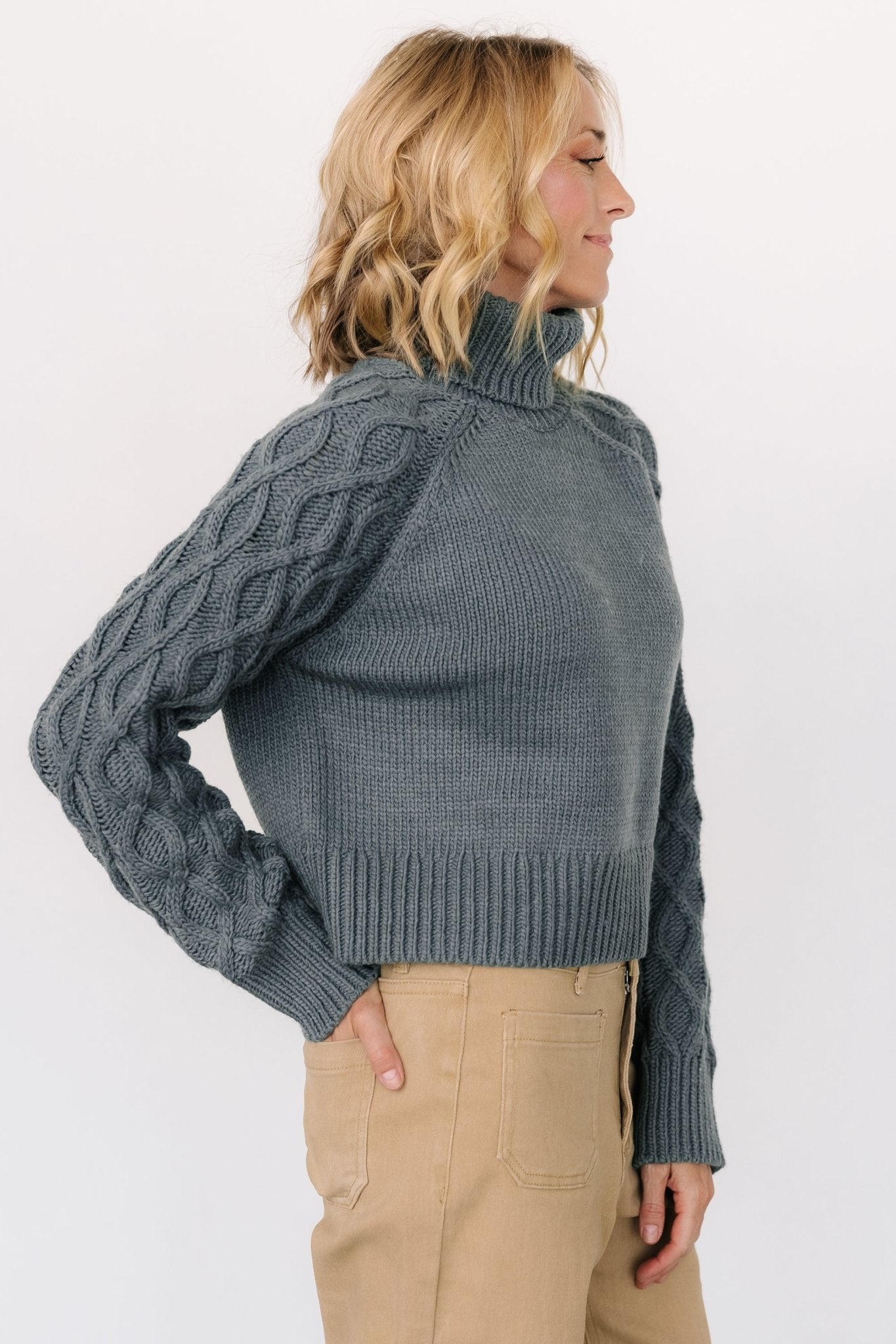 Vonn Turtleneck Sweater | Winter Green