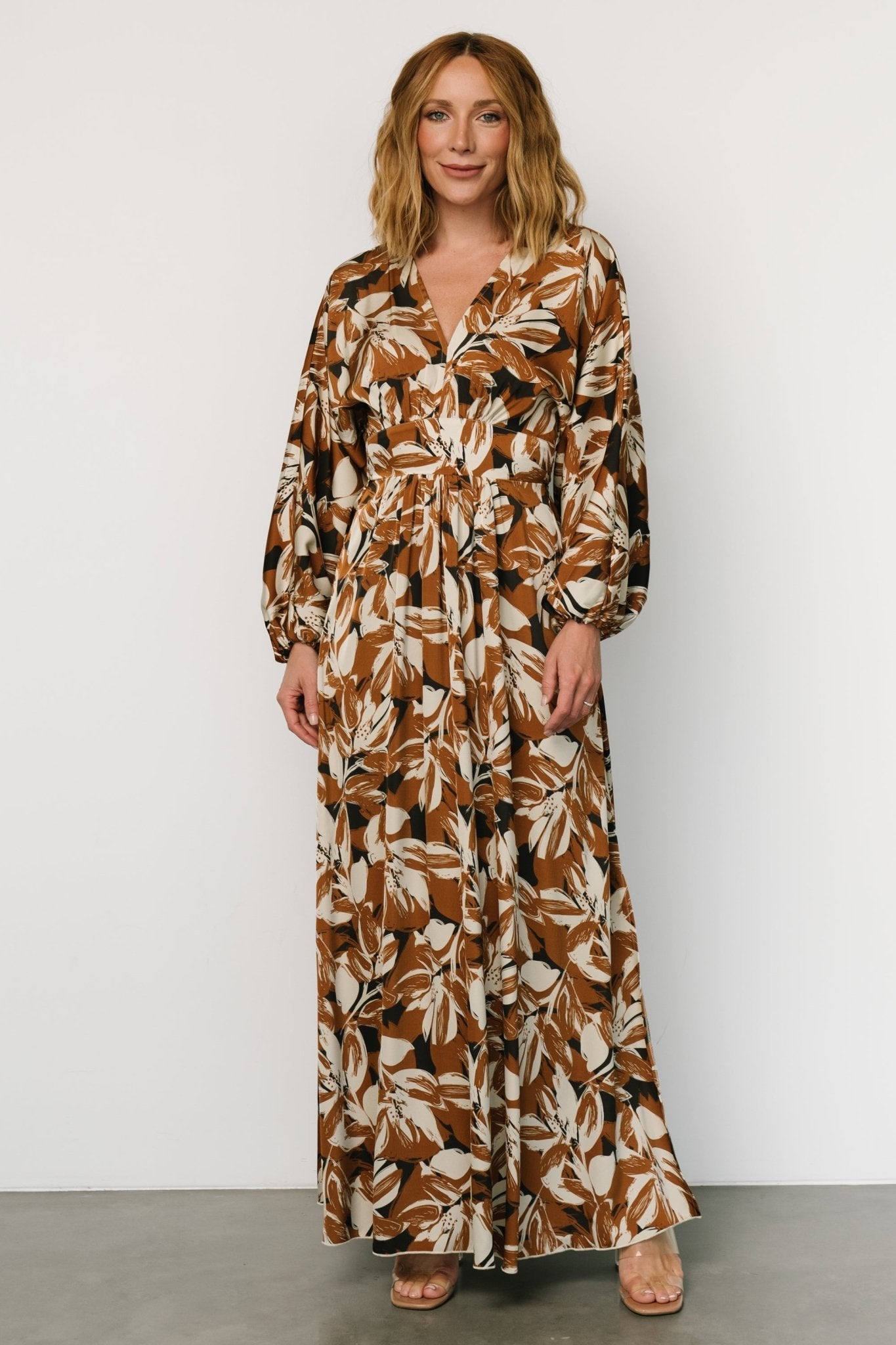 Yolanthe Maxi Dress | Copper Multi